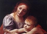 BOLTRAFFIO, Giovanni Antonio The Virgin and Child (detail) USA oil painting artist